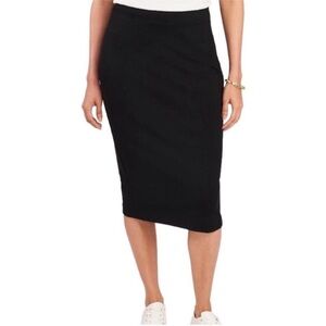 VINCE CAMUTO NWOT Pull-On Pencil Tube Midi Skirt, Navy Blue, Size